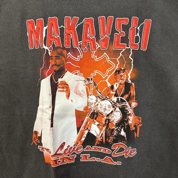 2Pac Makaveli To live and Die in La Tshirt XL - Image 3