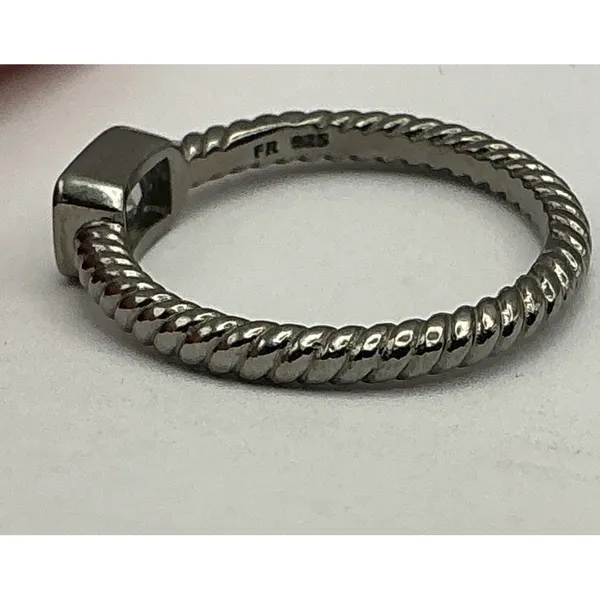 Freida Rothman Baguette Stacking Ring Sterling Silver 925 Size 7 East West - Image 8