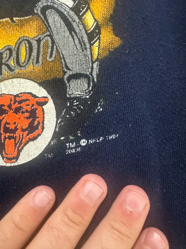 Vintage 1991 Chicago Bears Masters Of The Gridiron Crewneck Sweatshirt USA M - Image 4