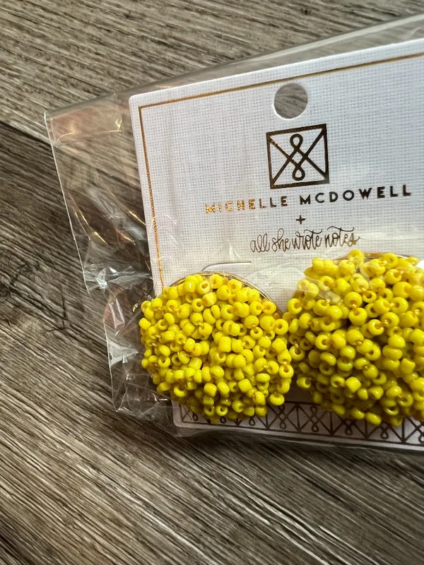 New Michelle Mcdowell yellow maghon earrings - Image 3