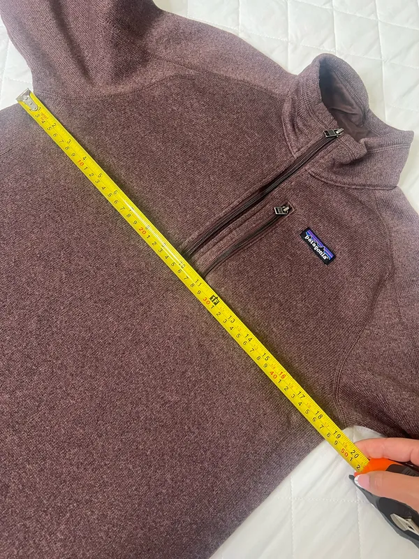 Patagonia Better Sweater 1/4 Zip Pullover Mens Brown Fleece Casual Outdoor Size M - Image 5