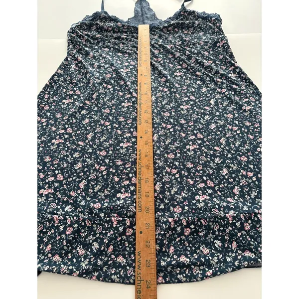 Marilyn Monroe Slip Dress Sz XL Floral Babydoll Nightgown Lace Cottage Fairy - Image 7
