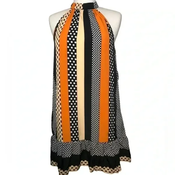 SHEIN “Frenchy” Ruffle Hem Halter Dress NWT - Image 2