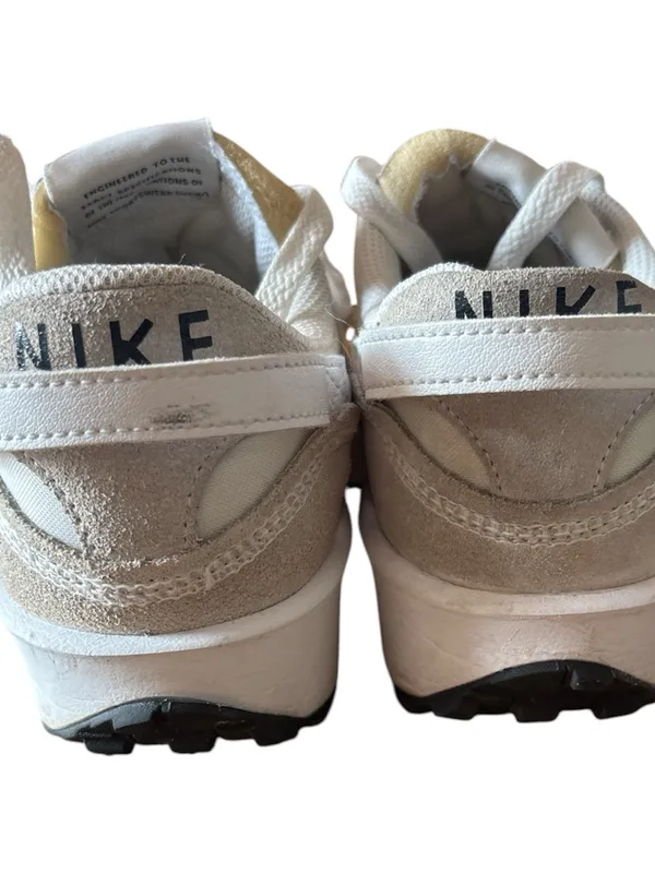 Nike Shoes Womens 7 Waffle Debut Athletic Running Sneakers White Suede Lace Up - Image 6