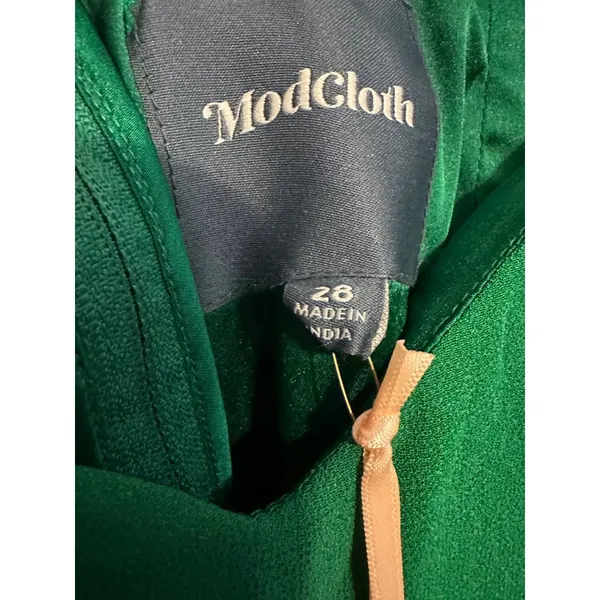 ModCloth‎ Maxi Dress Cold Shoulder Emerald Green Formal Gown NWT Romantic 26 - Image 7