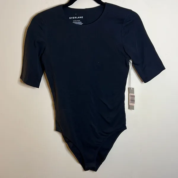 Everlane The Short-Sleeve Crew Neck Bodysuit - Bikini S - Image 4
