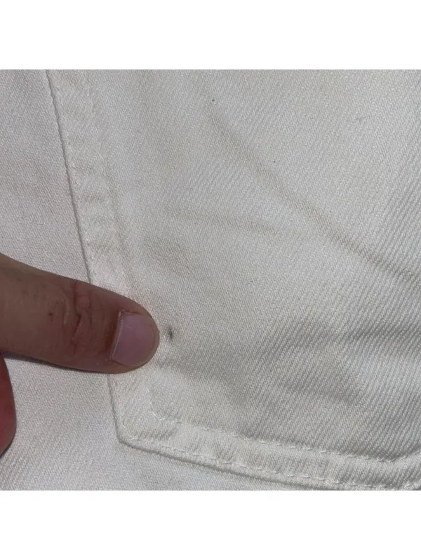 Zara White wide leg marine jeans in a US 2 #widelegjeans #denim - Image 5