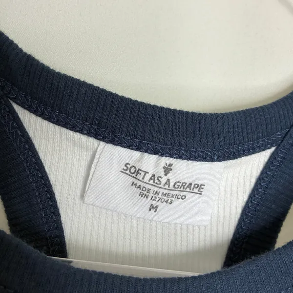 Soft As A Grape Texas Rangers American League Cotton Tank Top NWT Womens Medium - Image 4