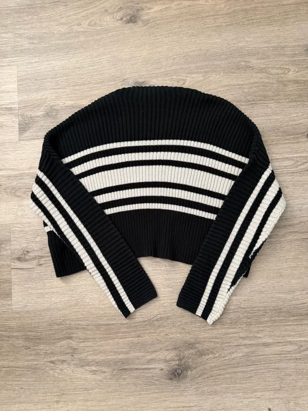 Hollister striped ribbed mock sweater - Image 3