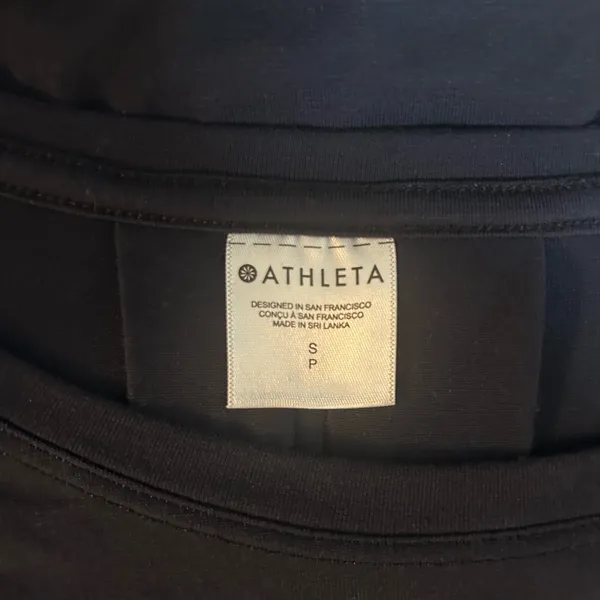 Athleta Deep Navy Long Sleeve Crew Top - Image 3