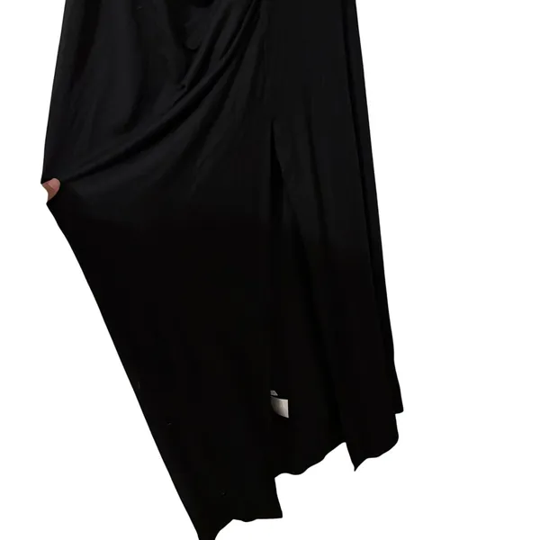 Reformation Black Nostra One Shoulder Slit Maxi Dress Size Large - Image 6