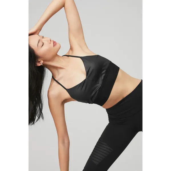 Alo Yoga Lavish Bra Black Xs (2-4) - Image 4