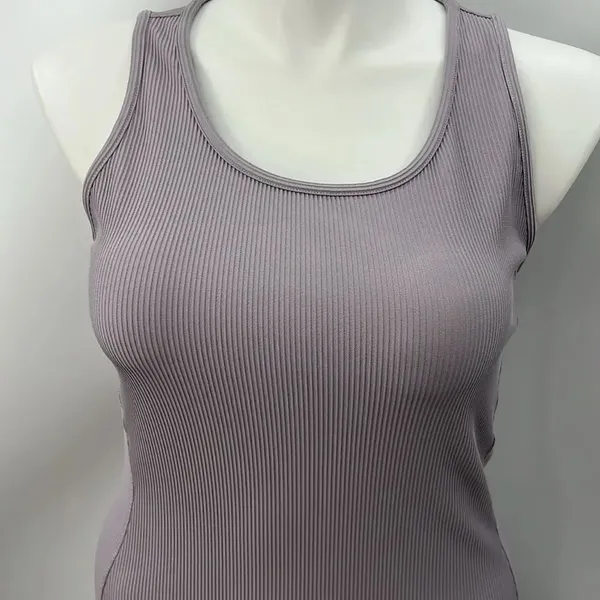 Athleta large lilac athletic fitted ribbed dress - Image 2