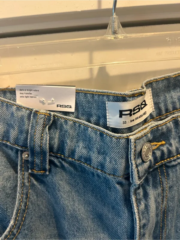 Tilly’s Brand RSQ Women’s Ultra Baggy Low Rise Jeans Size 33 NWT - Image 4