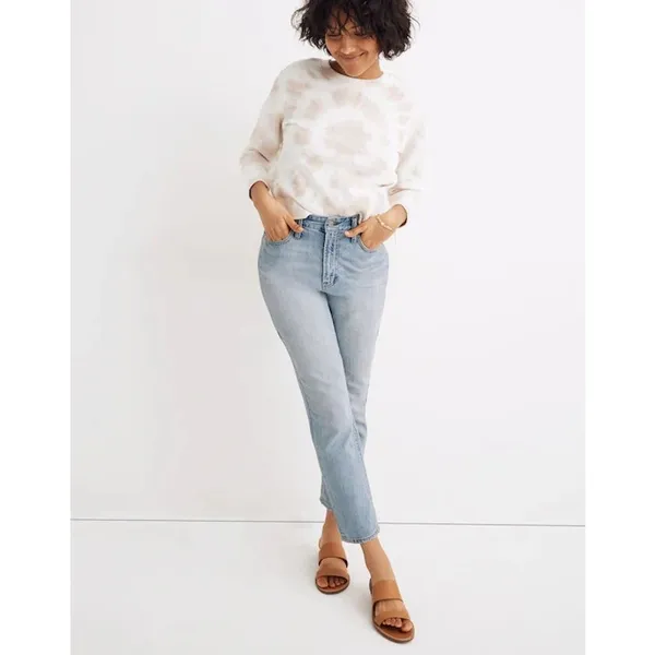Madewell Light Wash Curvy The Perfect Vintage Straight Leg Jean Size 28 - Image 2