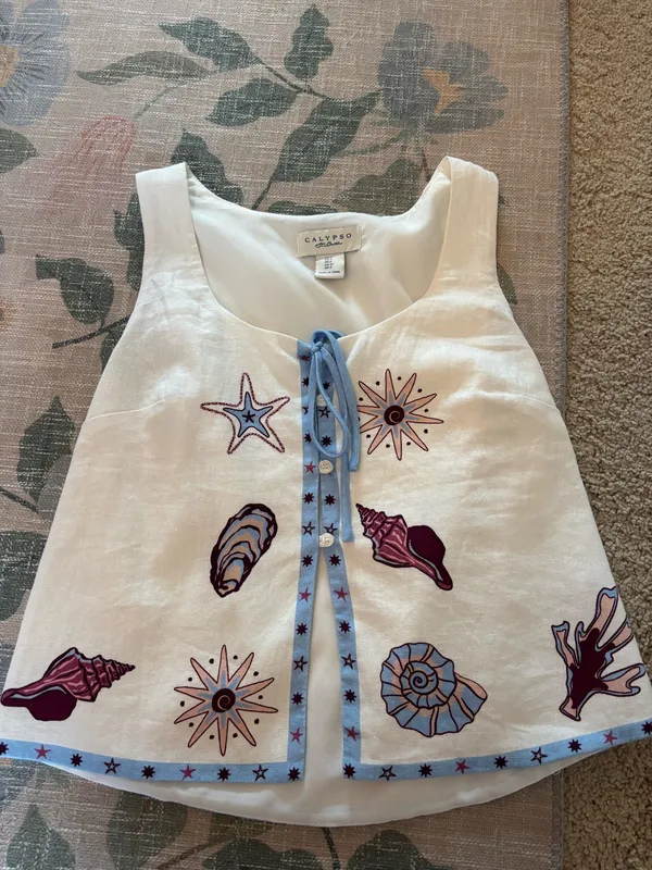 Calypso St. Barth linen top - Image 2