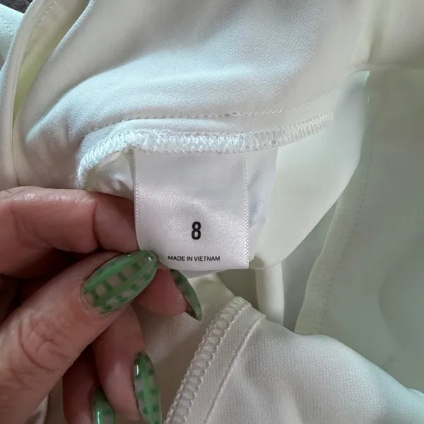 Express Editor Shortie Super High Rise Shorts White Tailored Trouser Style - Image 11