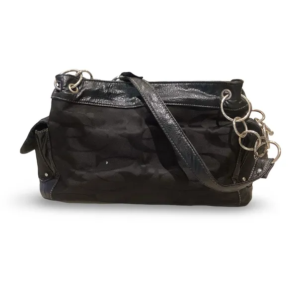 The Sak Black and Silver Patchwork Shoulder Bag - Image 2