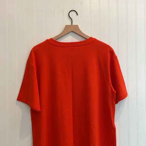 A NEW DAY Relaxed Short Sleeve Crew Neck Mini T-Shirt Dress in Orange Size M NWT - Image 8