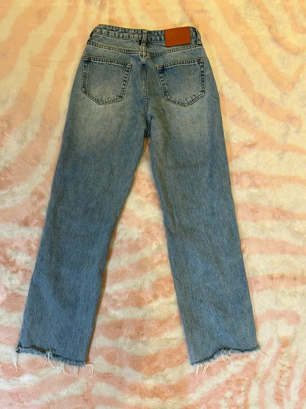Princess Polly Calisto Straight Leg Jean Light Wash Denim - Image 6