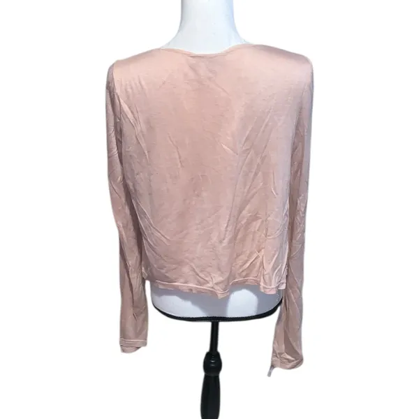Aryn K Anthropologie asymmetrical layered Cardigan Sweater Wool Cotton - Image 5