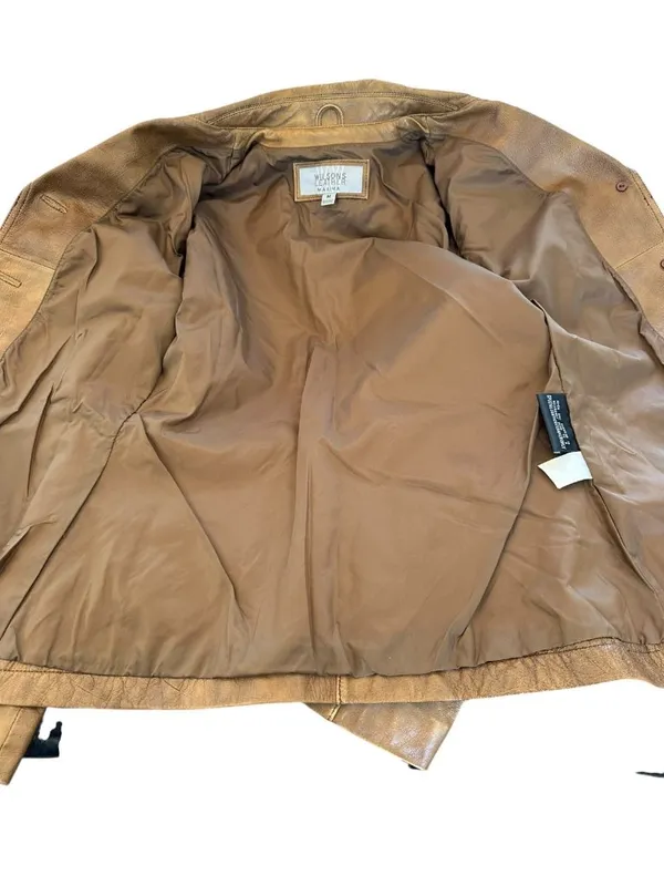 Vintage Wilsons Leather Maxima Brown Leather Blazer Jacket Women's M 90s Y2K - Image 5