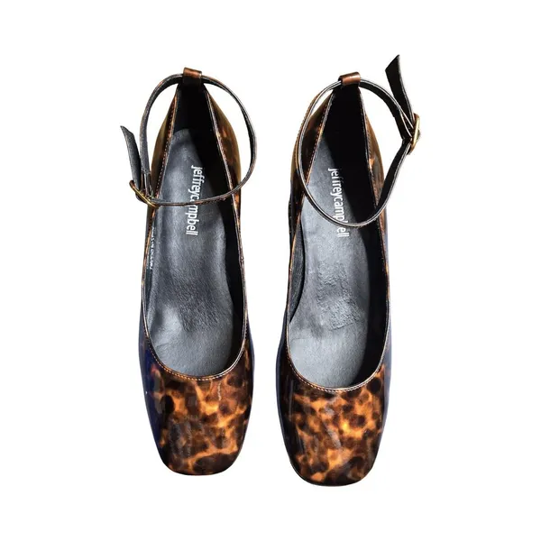 Jeffrey Campbell‎ Blaire Ankle Strap Leopard Print Heels Size: 6 - Image 2