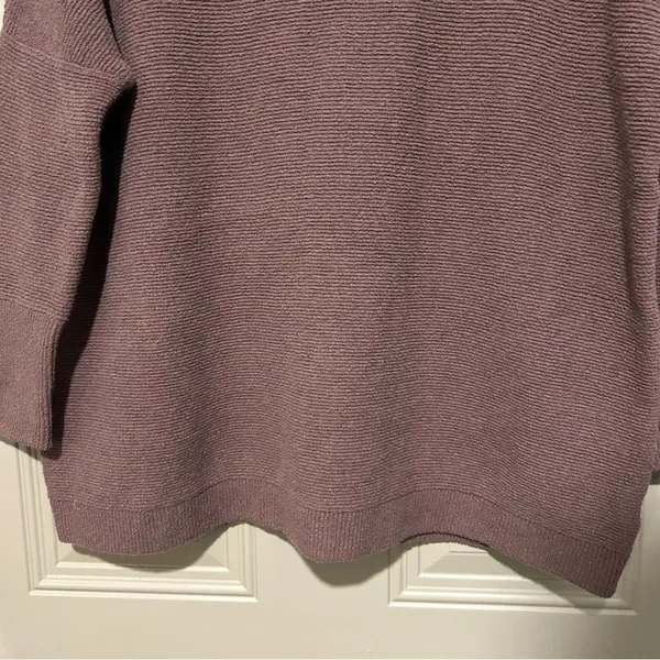 Free People XS Oversized Mauve Cowl Neck Sweater - Image 3