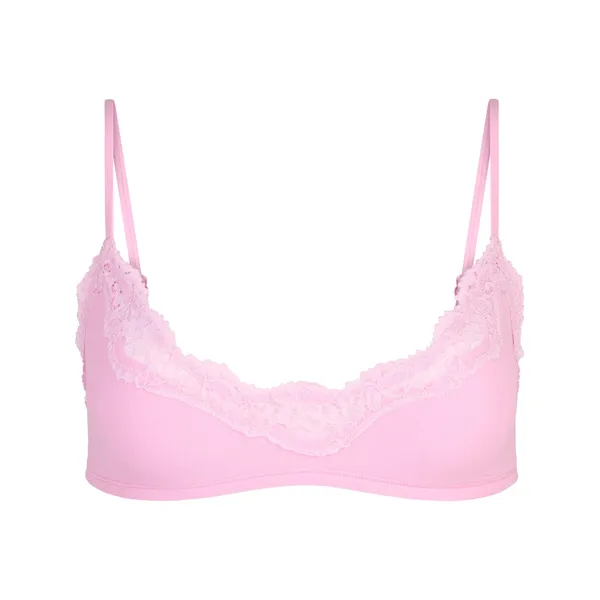 NWT Skims fits everybody lace pink SCOOP BRALETTE. Size XL - Image 2