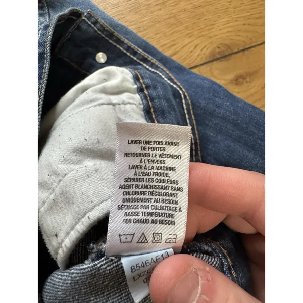 Aeropostale Women Size Small‎ Jean Jacket Denim Trucker Y2K Hippie Preppy City - Image 10
