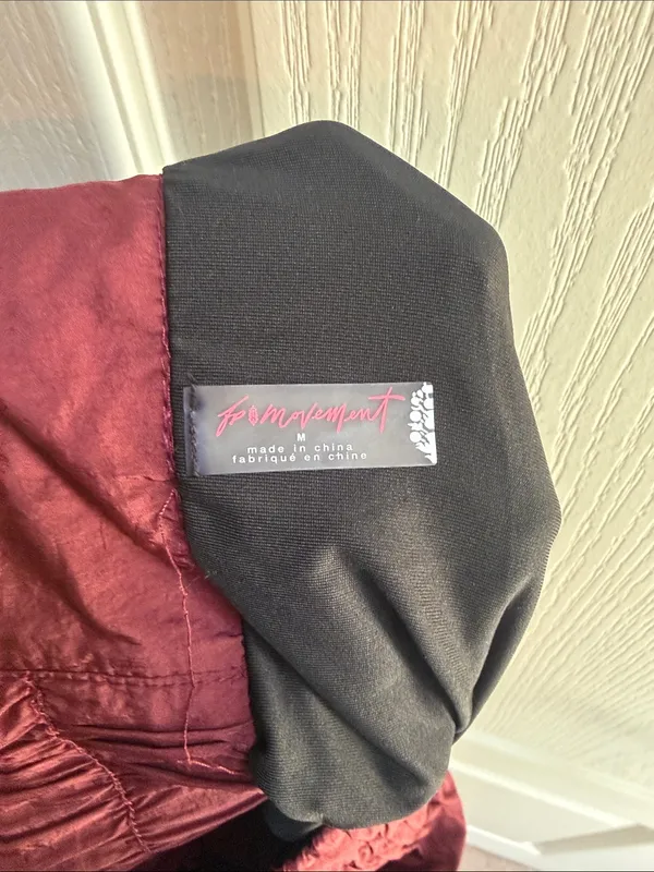High-Waist Smocked Wine Women’s Shorts - Image 3