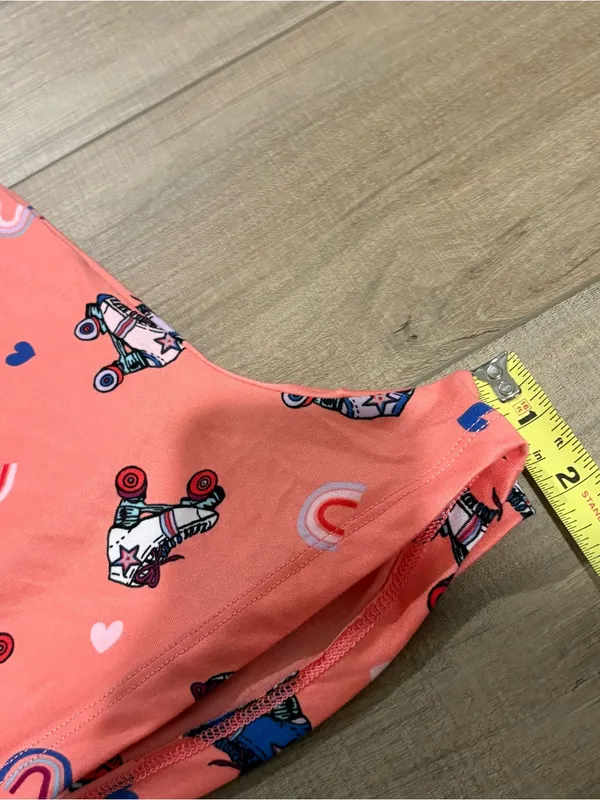 Joyspun Women's pocket Pajama Shorts Roller Skate‎ Hearts Epic coral large - Image 8