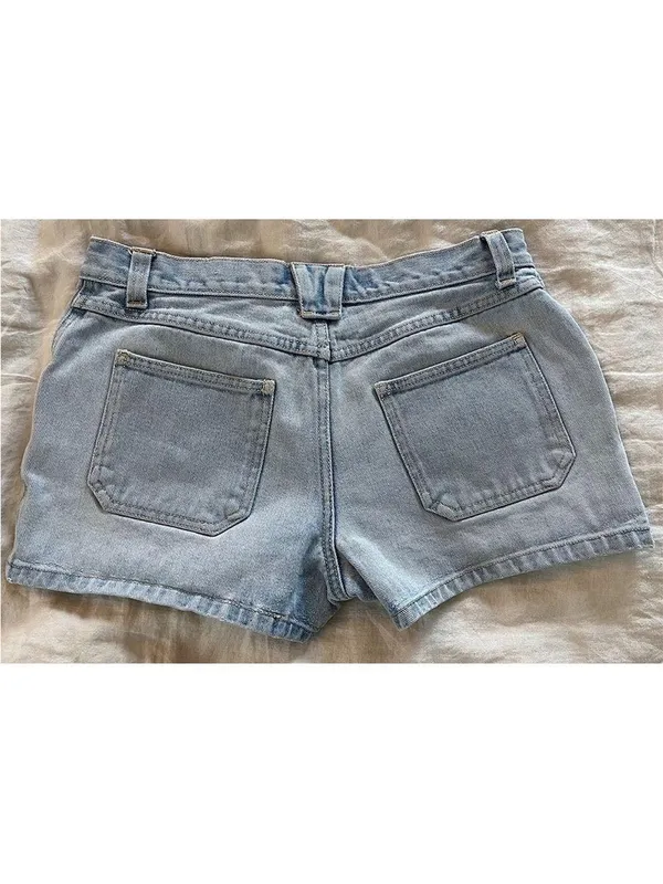 Yada Yada Denim Shorts | Carpenter Jean Shorts Vintage Y2K 90s - Image 6