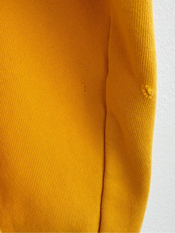 Market Studios Chinatown Yellow Off-the-Shoulder Graphic Sweatshirt Pullover Siz - Image 10