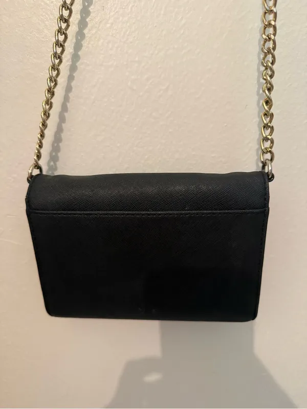 Michael Kors Black Leather Crossbody Bag - Image 3