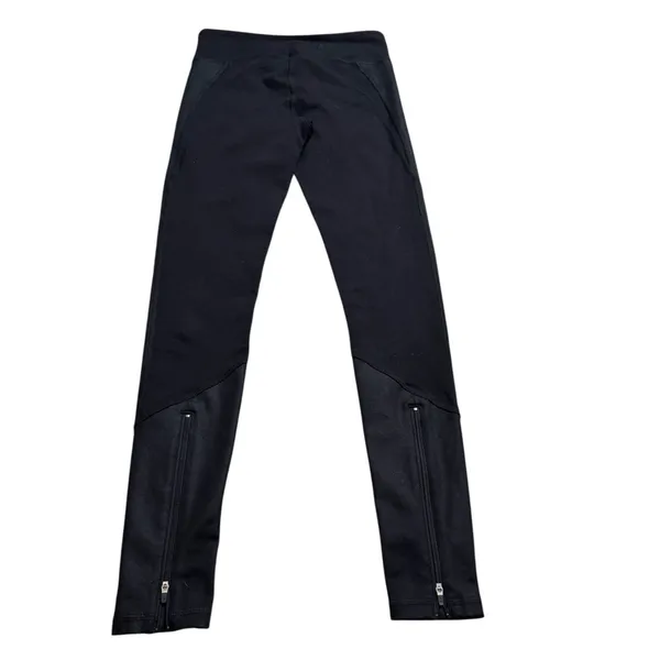 🖤 Alo Yoga‎ Black Moto Zip Ankle Leggings Women’s Small High Rise Yoga Pants 🖤 - Image 5