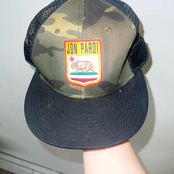 John Pardi Otto camo and black mesh trucker California patch SnapBack - Image 2