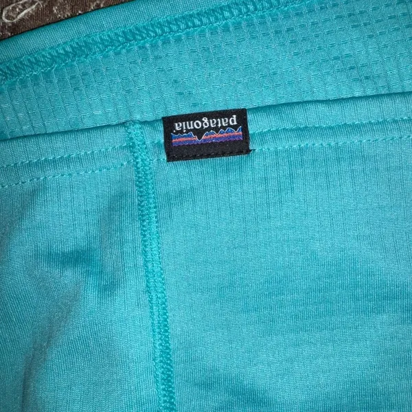 89 | Patagonia Gorpcore Hiking Capilene Midweight‎ Baselayer Turquoise Women L - Image 7