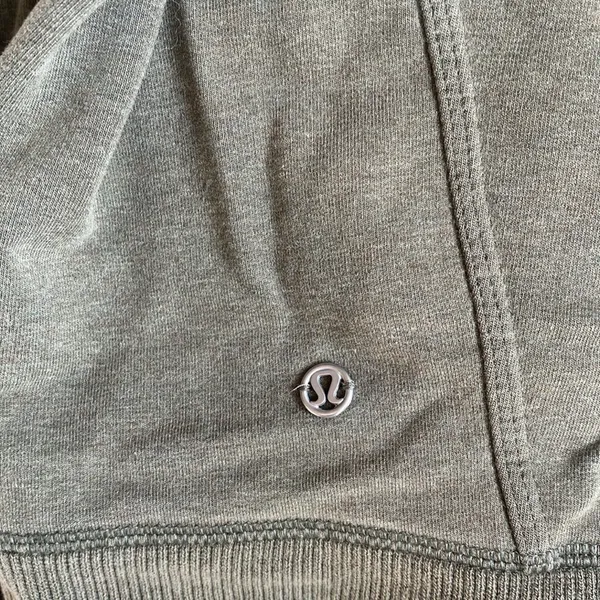 Lululemon olive green asymmetrical zip up - Image 5