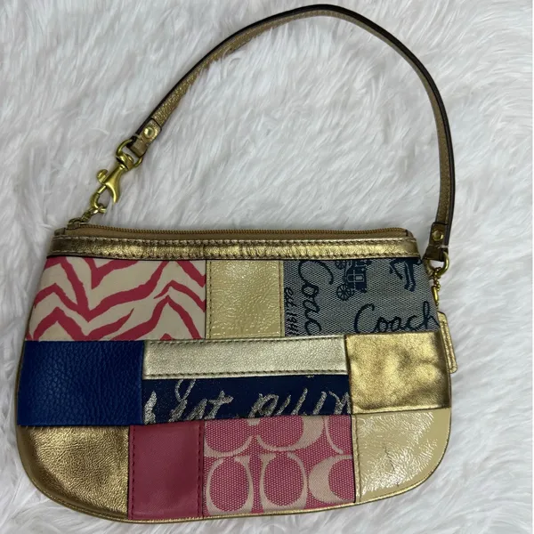 COACH Multicolor Patchwork wristlet - Image 2