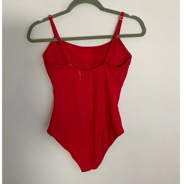 Betsey Johnson Red One Piece swimsuit size‎ medium - Image 2
