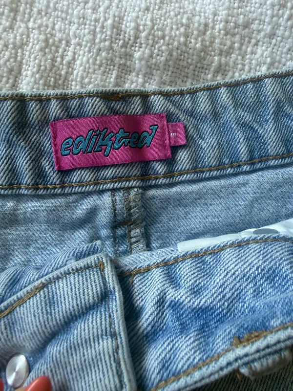 Edikted Jean Mini Skirt - Image 3
