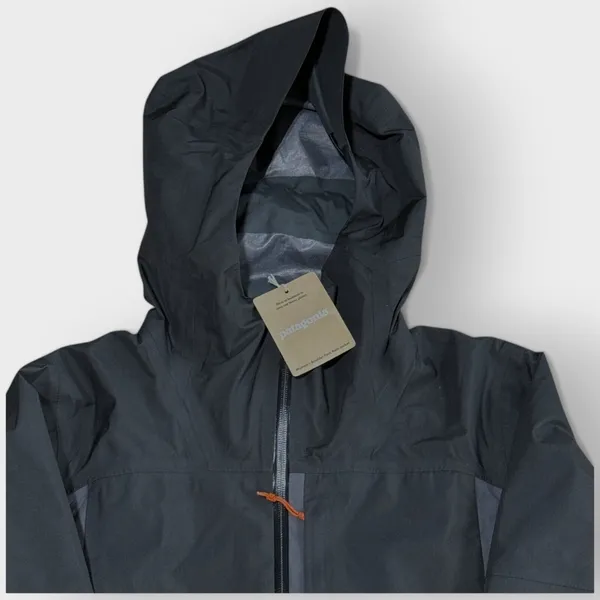 Patagonia Boulder Fork Rain Jacket Size XS Womens Forge Grey Full Zip - Image 3