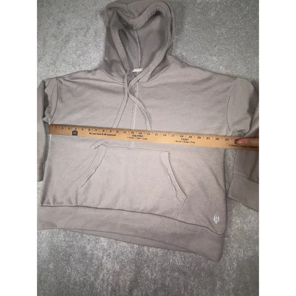 Free People Movement Work It‎ Out Oversized Hoodie Small Gray - Image 4