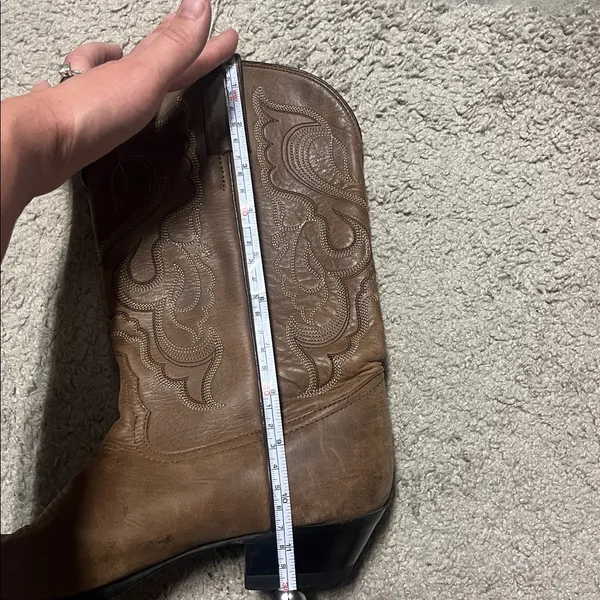 Tony Lama women's‎ cowboy boots 7.5 Brown - Image 7