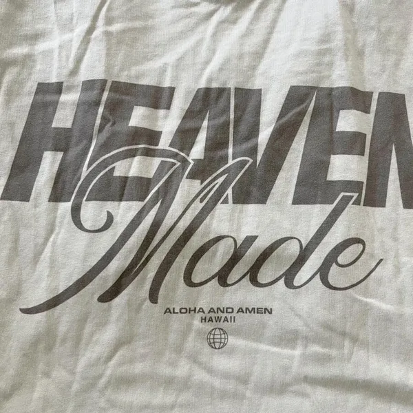 NWOT Aloha and Amen Heaven Made Lightweight Tee / Graphic T-shirt Size L - Image 2