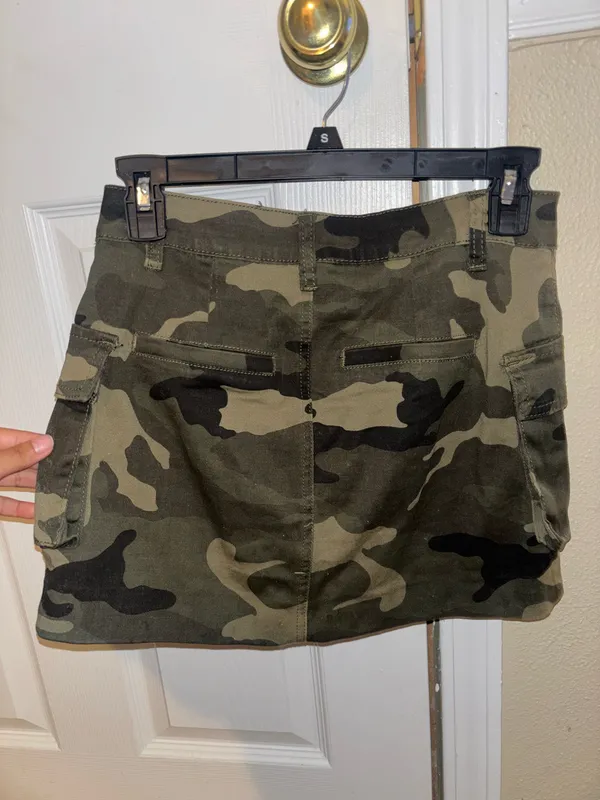 Camo cargo skirt Green - Image 2
