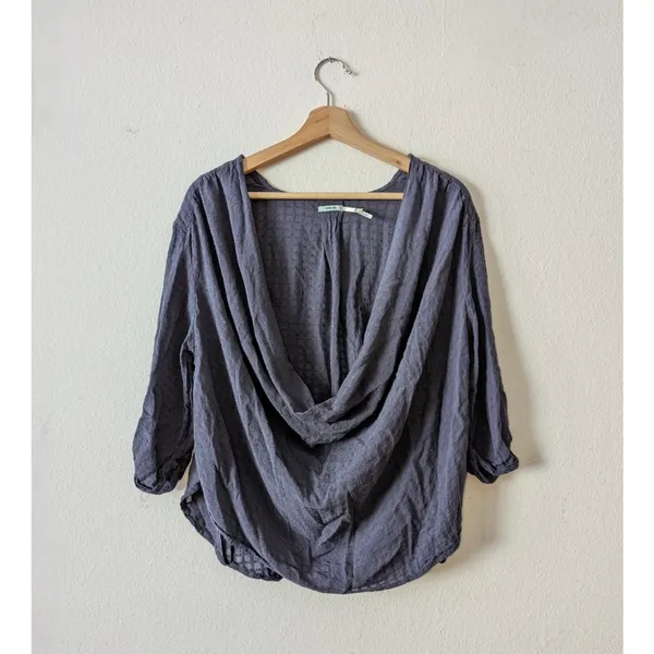 Kimchi Blue Urban Outfitters Blue Lightweight Slouchy Pullover Blouse Size XS - Image 3