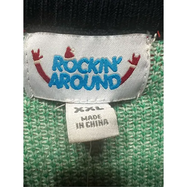 Rockin Around Womans Xmas Sweater Sz XXL NWT - Image 3