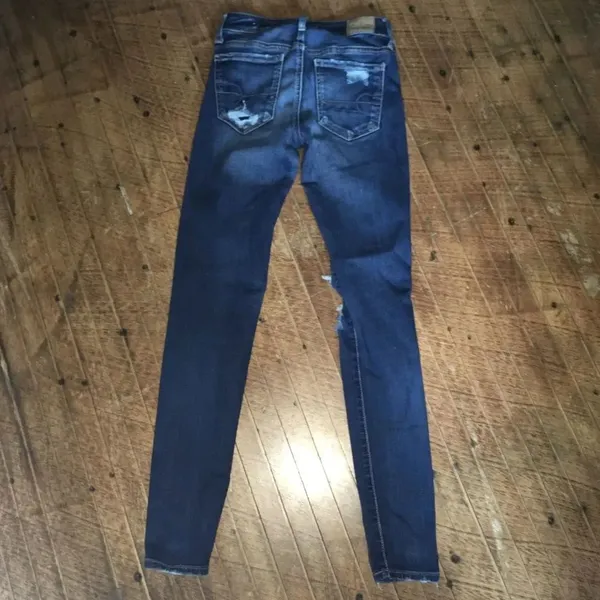 American Eagle super stretch X size 0 cropped jeggings - Image 3